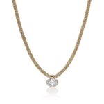 JH Lovestruck™ Heishi Pendant Necklace, Gold, Diamond, 5.0TCW
