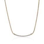 JH Essential Pavé Necklace, Gold, Diamonds, 1.8MM