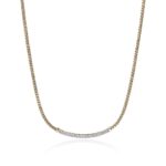 JH Essential Pavé Necklace, Gold, Diamonds, 2.5MM