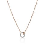 JH Essential Pavé Necklace, Rose Gold, Diamonds, 2MM
