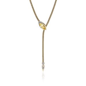Artisan Series Naga Lariat Necklace, 2.5MM
