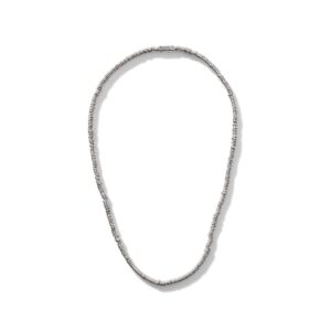 Heishi Necklace, Sterling Silver, 4MM