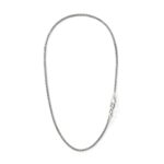 Hook Station Necklace, Sterling Silver, 3.5MM