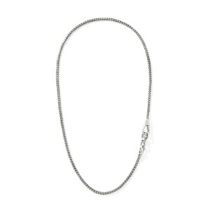 Hook Station Necklace, Sterling Silver, 3.5MM