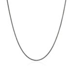 Box Chain Necklace, Dark Silver, 1.6MM