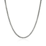 Box Chain Necklace, Sterling Silver, 3.7MM