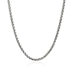 Box Chain Necklace, Sterling Silver, 4.8MM