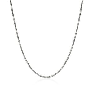 Curb Chain Necklace, Sterling Silver, 2.1MM