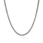 Curb Chain Necklace, Sterling Silver, 3.9MM