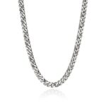 Curb Chain Necklace, Sterling Silver, 11MM