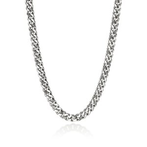 Curb Chain Necklace, Sterling Silver, 11MM
