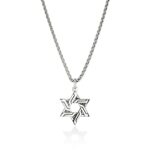 Icon 50 Star of David Pendant Necklace, Sterling Silver