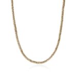 Heishi Necklace, Gold, 4MM