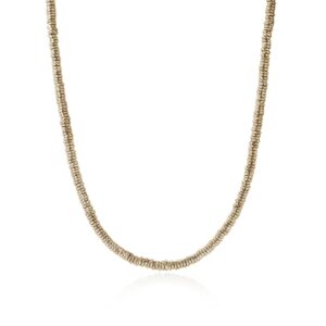 Heishi Necklace, Gold, 4MM