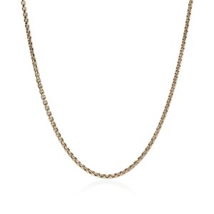 Box Chain Necklace, Gold, 2.7MM