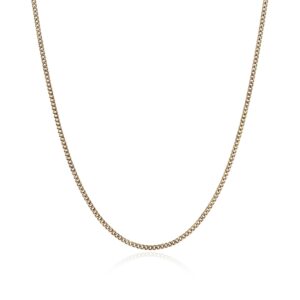 Curb Chain Necklace, Gold, 2.1MM