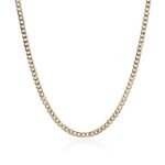Curb Chain Necklace, Gold, 3.9MM