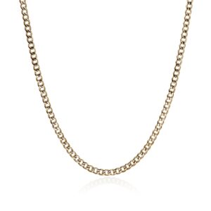 Curb Chain Necklace, Gold, 3.9MM