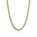 Curb Chain Necklace, Gold, 7MM