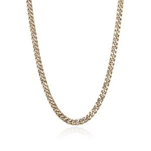 Curb Chain Necklace, Gold, 7MM