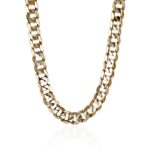 Curb Chain Necklace, Gold, 14MM