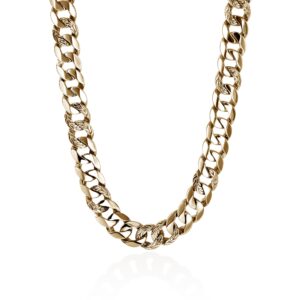 Curb Chain Necklace, Gold, 14MM