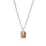 Icon 50 Necklace, Sterling Silver, Hardstones