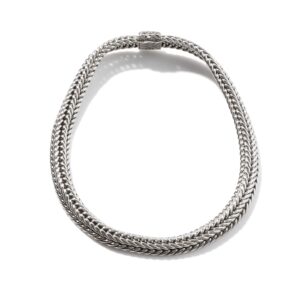 Icon Chevron Necklace, Sterling Silver, 12MM