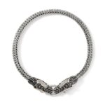 Naga Choker, Gold, Silver, Diamonds