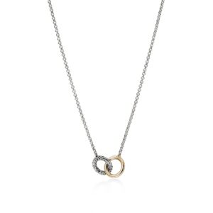 JH Essential Linked Necklace, Gold, Sterling Silver, 2MM