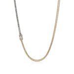 Love Knot Necklace, Gold, Sterling Silver, 3.6MM
