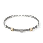 Icon Stud Choker, Gold, Sterling Silver, Diamonds, 6MM