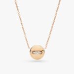 Pom Pom Dot Reversible Necklace With Pendant