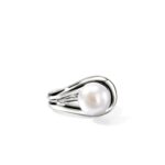Surf Ring, Sterling Silver, Pearl