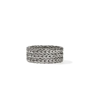 Icon Link Ring, Sterling Silver, 9MM