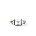 Icon Stud Ring, Sterling Silver, 9MM
