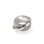 JH Essential Crossover Ring, Sterling Silver