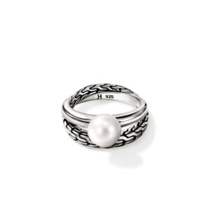 JH Essential Pearl Ring, Sterling Silver