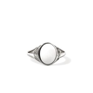 Icon 50 Signet Ring, Sterling Silver