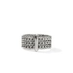 Icon Link Bar Ring, Sterling Silver, 9MM