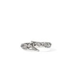 Naga Ring, Sterling Silver, Diamonds