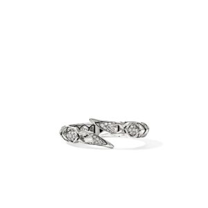 Naga Ring, Sterling Silver, Diamonds