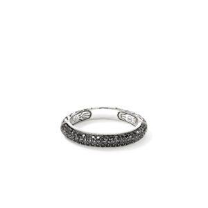 JH Essential Pavé Band Ring, Sterling Silver, Gemstones, 3.5MM