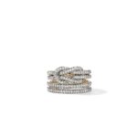 Love Knot Ring, Gold, Diamonds