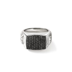 Signet Ring, Sterling Silver, Gemstones