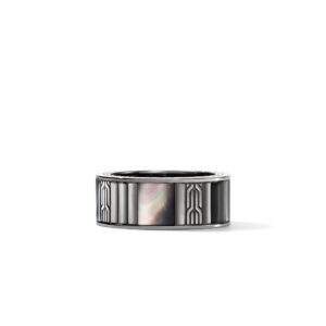 Icon 50 Ring, Dark Silver, Hardstones