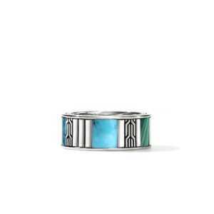 Icon 50 Ring, Sterling Silver, Hardstones