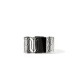 Icon 50 Ring, Sterling Silver, Black Onyx