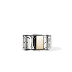 Icon 50 Ring, Gold, Sterling Silver