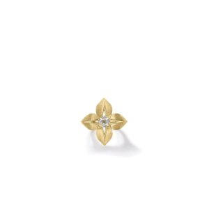 18K Yellow Gold Princess Star Large Diamond Star Ring